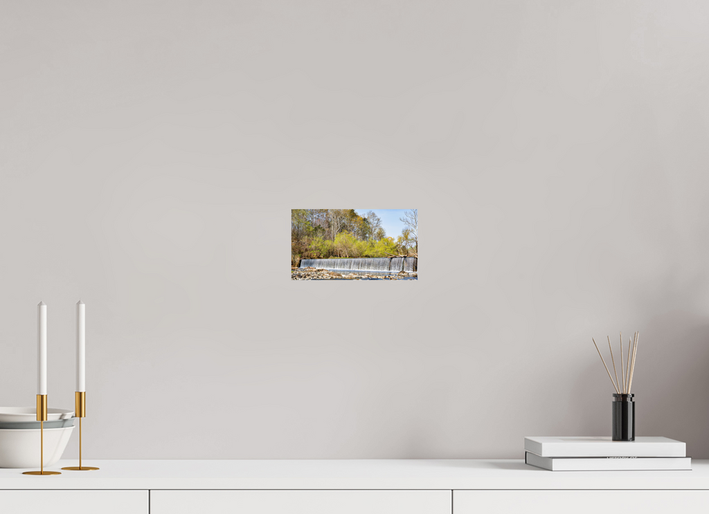 nature's cascade serene river landscape wall art photography