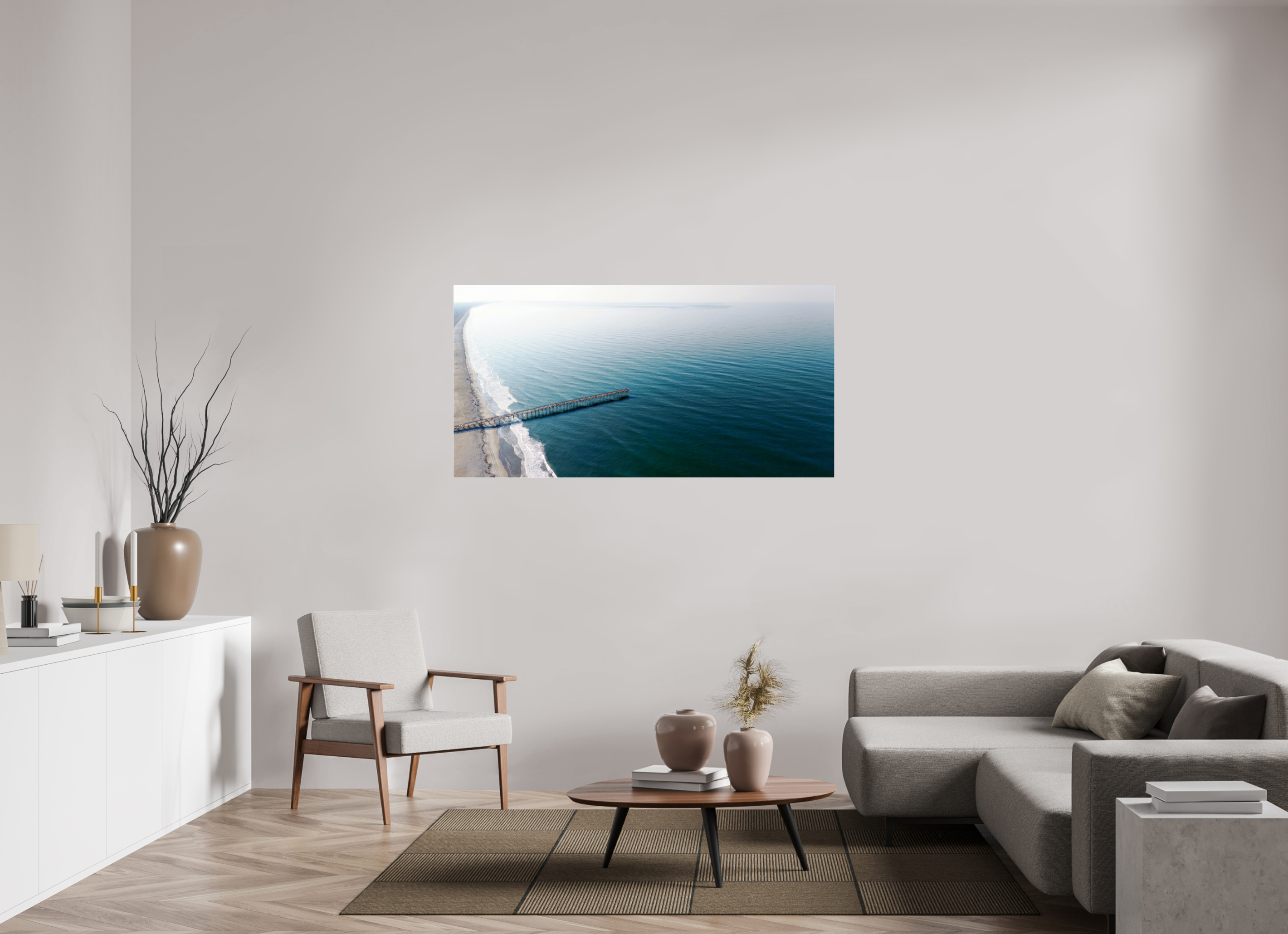 61.1 x 31″, Photo Print Under Acrylic Glass Ocean Serenity