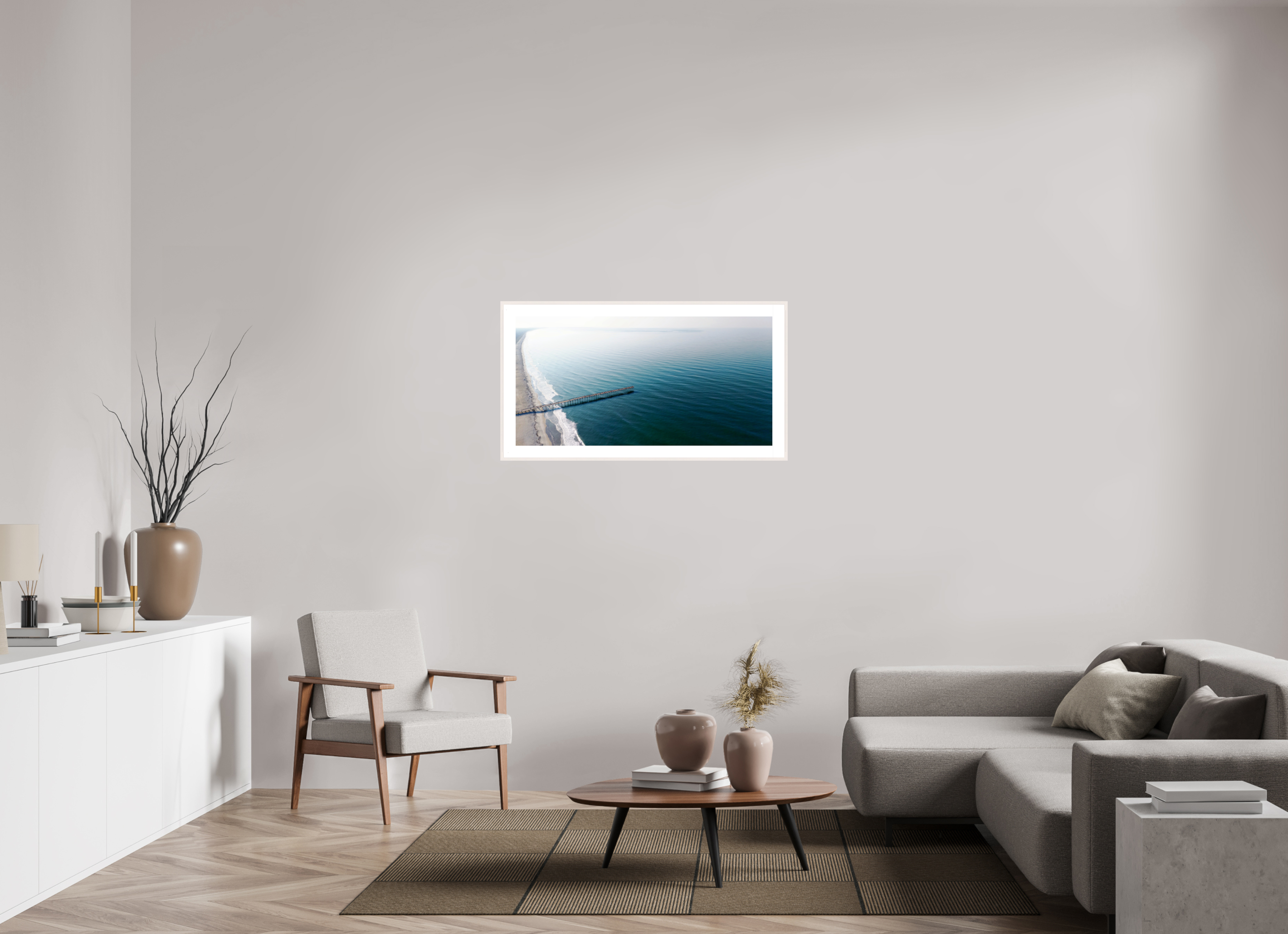 41.4 x 21″, Changeable Magnetic Frame Ocean Serenity