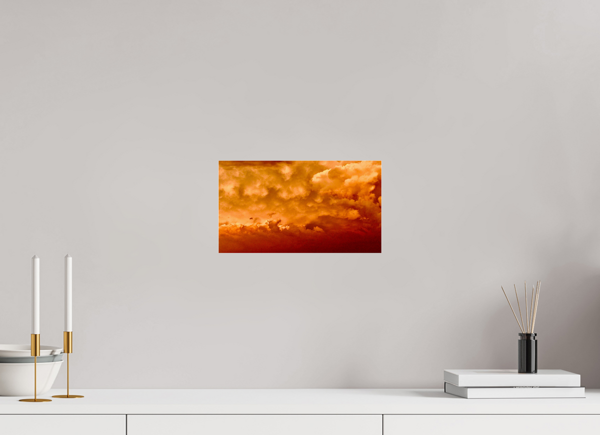 12 x 6.8″, Photo Print Under Acrylic Glass Golden Inferno golden inferno fine art photograph