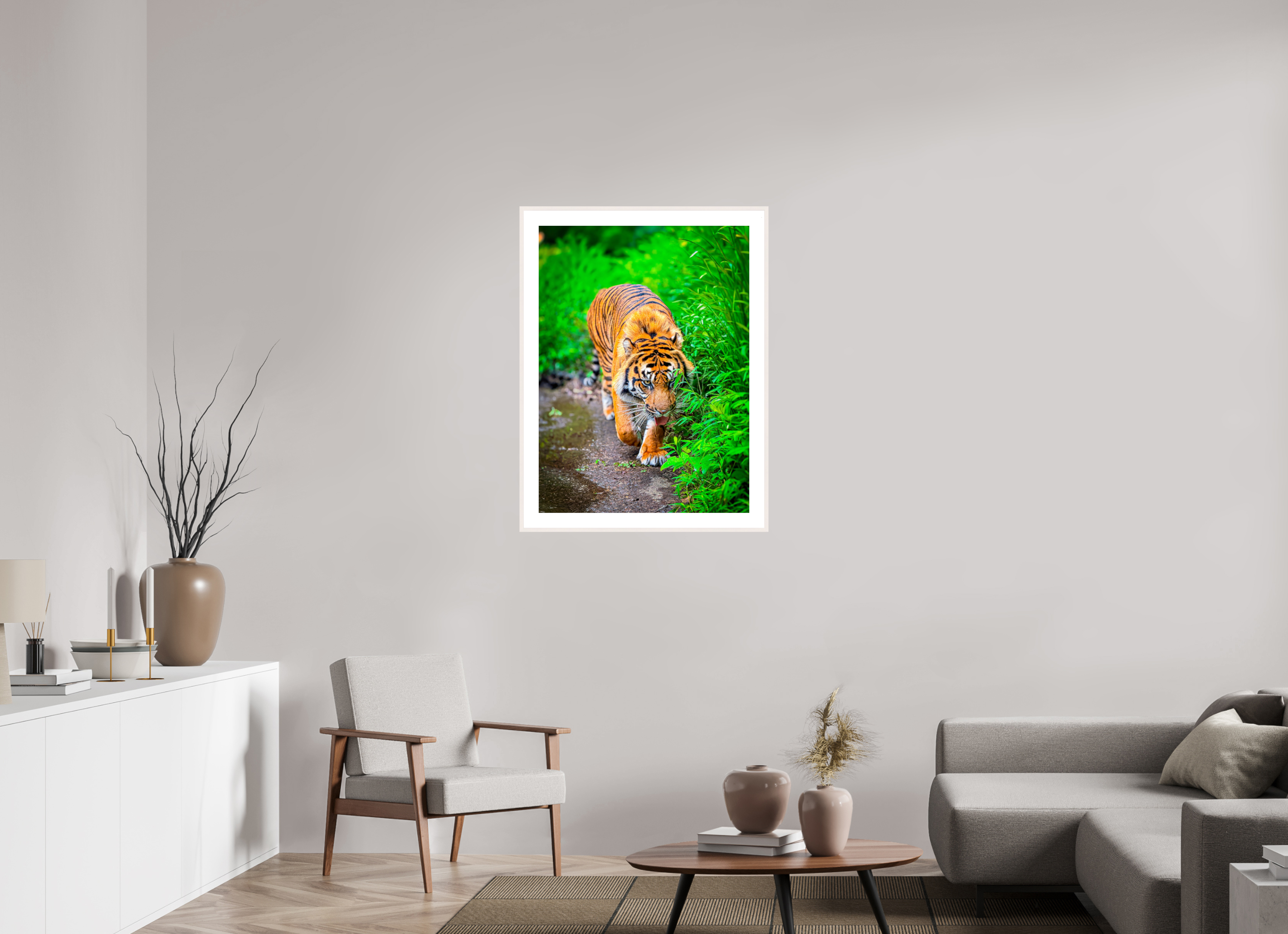 27 x 36.7″, Changeable Magnetic Frame On the Prowl