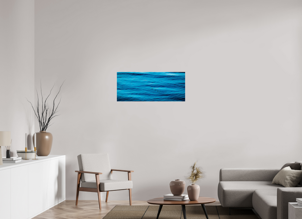 37 x 16″, Photo Print Under Acrylic Glass Ocean Whispers minimalist ocean photography print