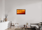 32 x 18″, Floater Frame Golden Inferno golden inferno fine art photograph