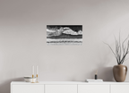 24 x 13.5″, Photo Print Under Acrylic Glass Monochrome Swell