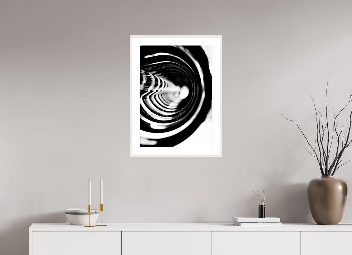 18 x 25.2″, Changeable Magnetic Frame Monochrome Vortex monochrome Vortex fine art print