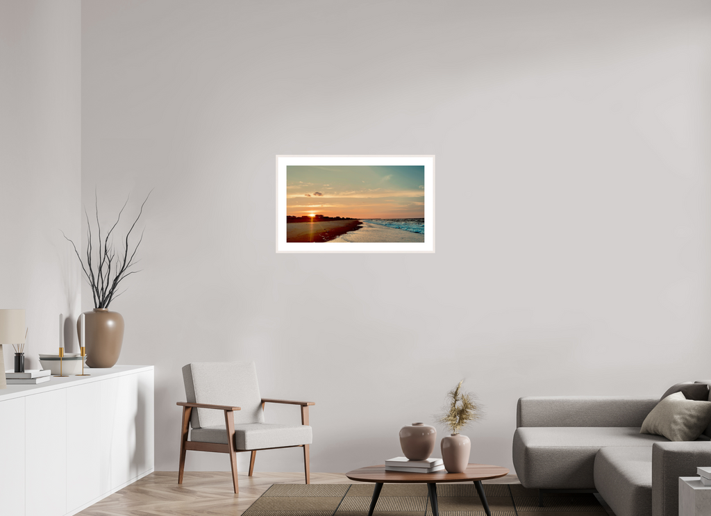 32 x 18″, Changeable Magnetic Frame Golden Hour Glow