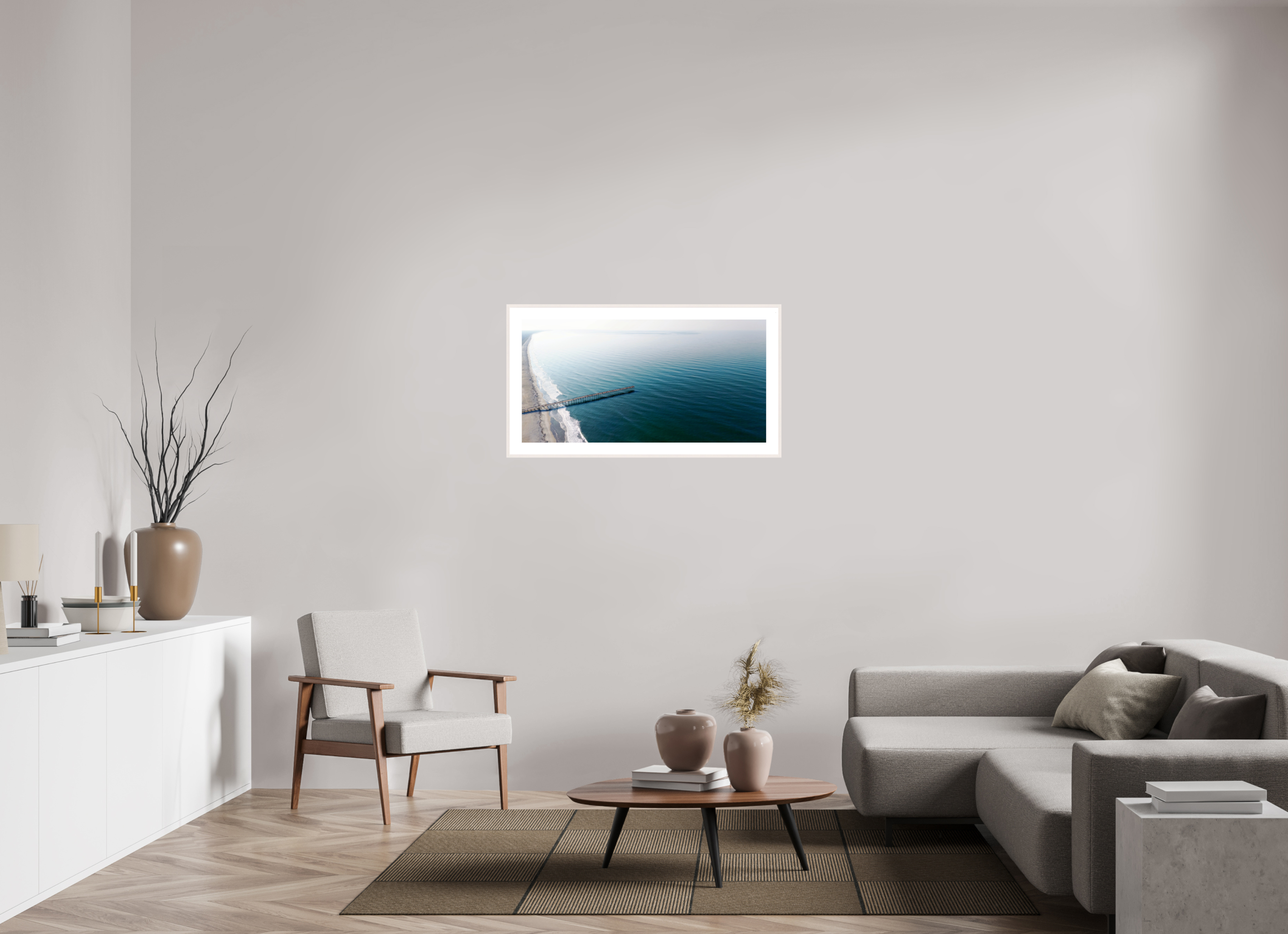 39.4 x 20″, Changeable Magnetic Frame Ocean Serenity