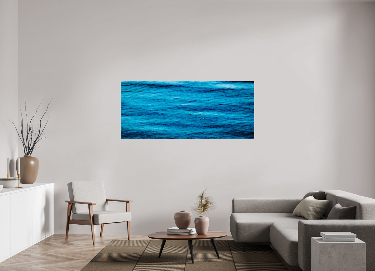 71.8 x 31″, Photo Print Under Acrylic Glass Ocean Whispers minimalist ocean photography print