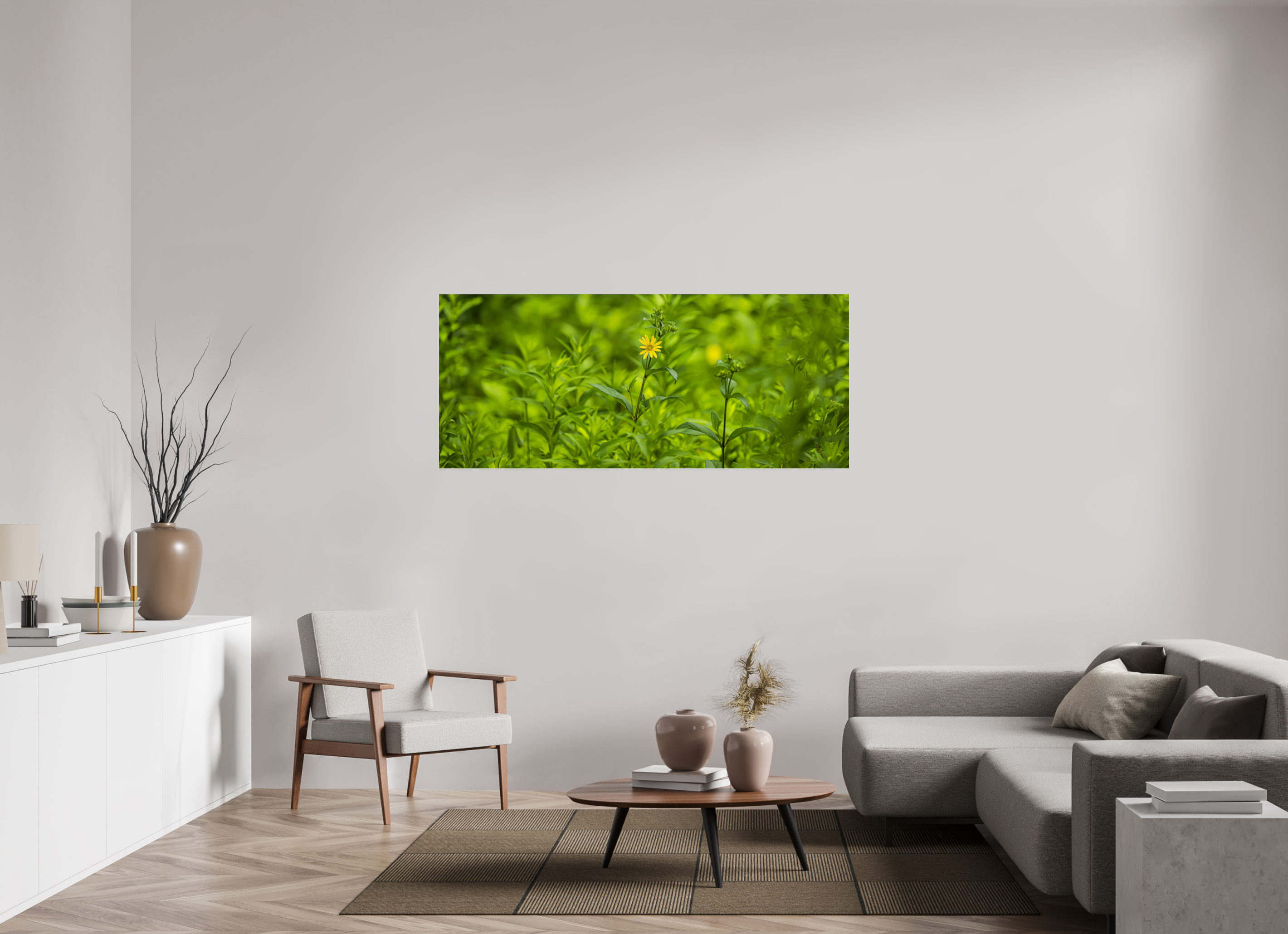 65.8 x 28″, Photo Print Under Acrylic Glass Lonely Bloom