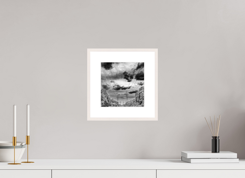 8 x 8.2″, Changeable Magnetic Frame Powers of Contrast black and white fine art print