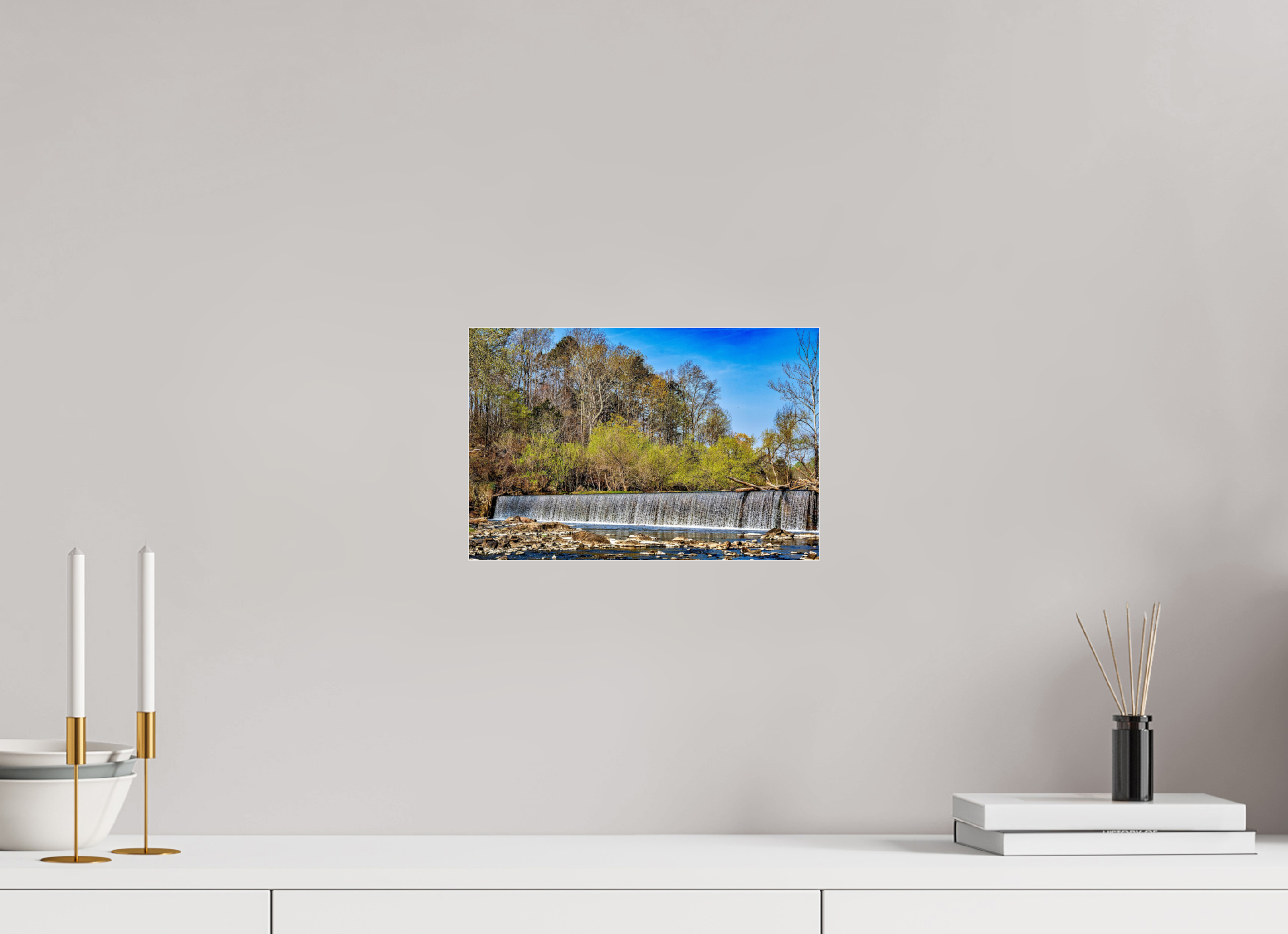 12 x 8″, Photo Print Under Acrylic Glass Nature’s Cascade
