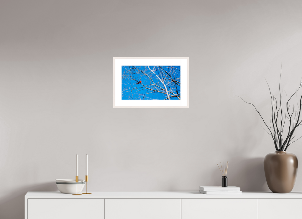 Brilliant Red Bold Contemporary Abstract Wall Art
