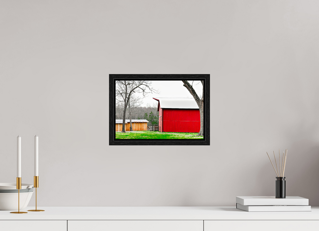 A Countryside Print Serene Rustic Landscape Wall Art