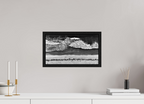 16 x 9″, Floater Frame Monochrome Swell