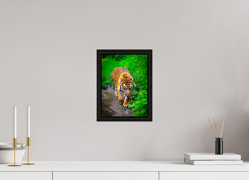 8 x 10.9″, Floater Frame On the Prowl