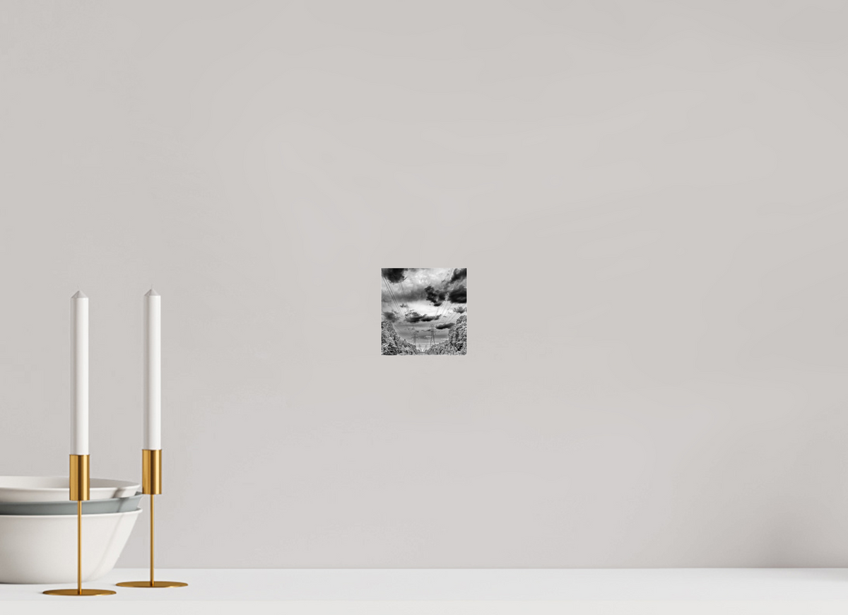 4 x 4.1″, Photo Print Under Acrylic Glass Powers of Contrast black and white fine art print