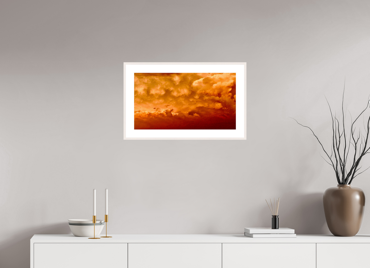 24 x 13.5″, Changeable Magnetic Frame Golden Inferno golden inferno fine art photograph