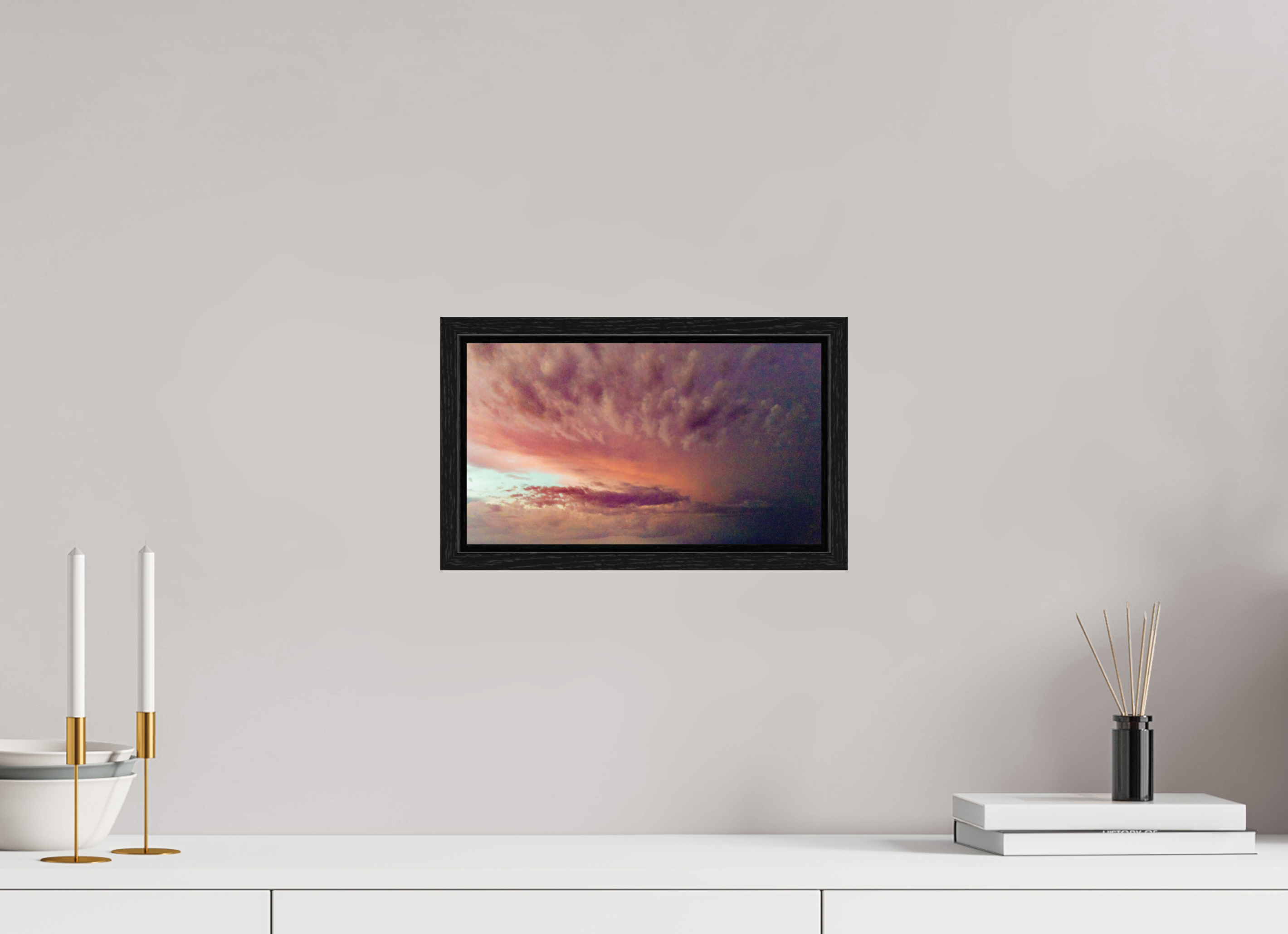 12 x 6.8″, Floater Frame July Horizon