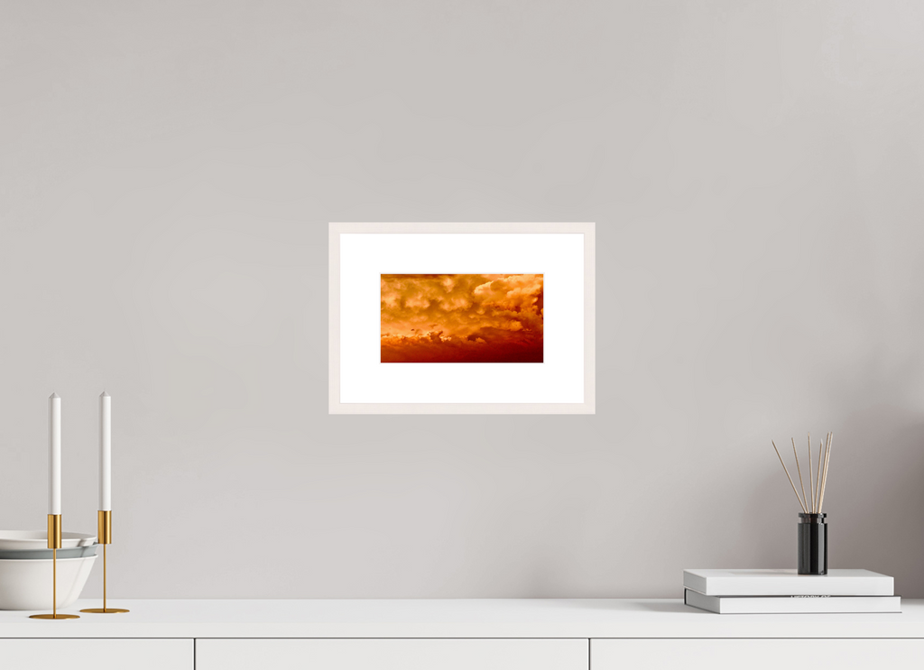 8 x 4.5″, Changeable Magnetic Frame Golden Inferno golden inferno fine art photograph