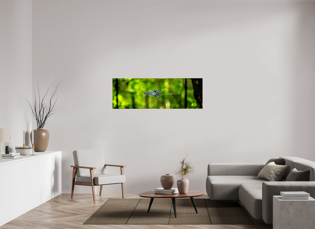 59.2 x 20″, Photo Print Under Acrylic Glass Lurking Reflections