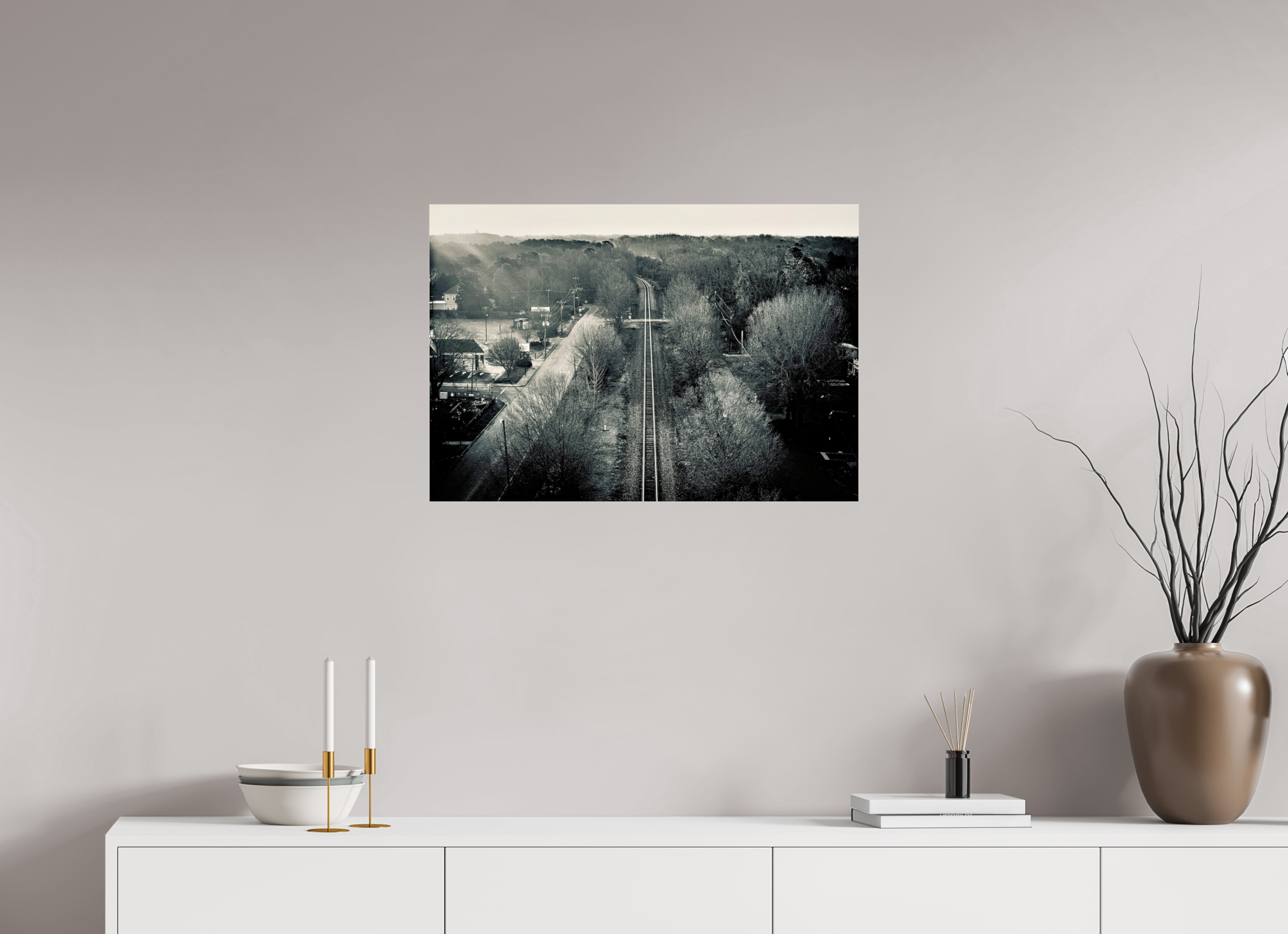 28.9 x 20″, Photo Print Under Acrylic Glass Filtered Rays