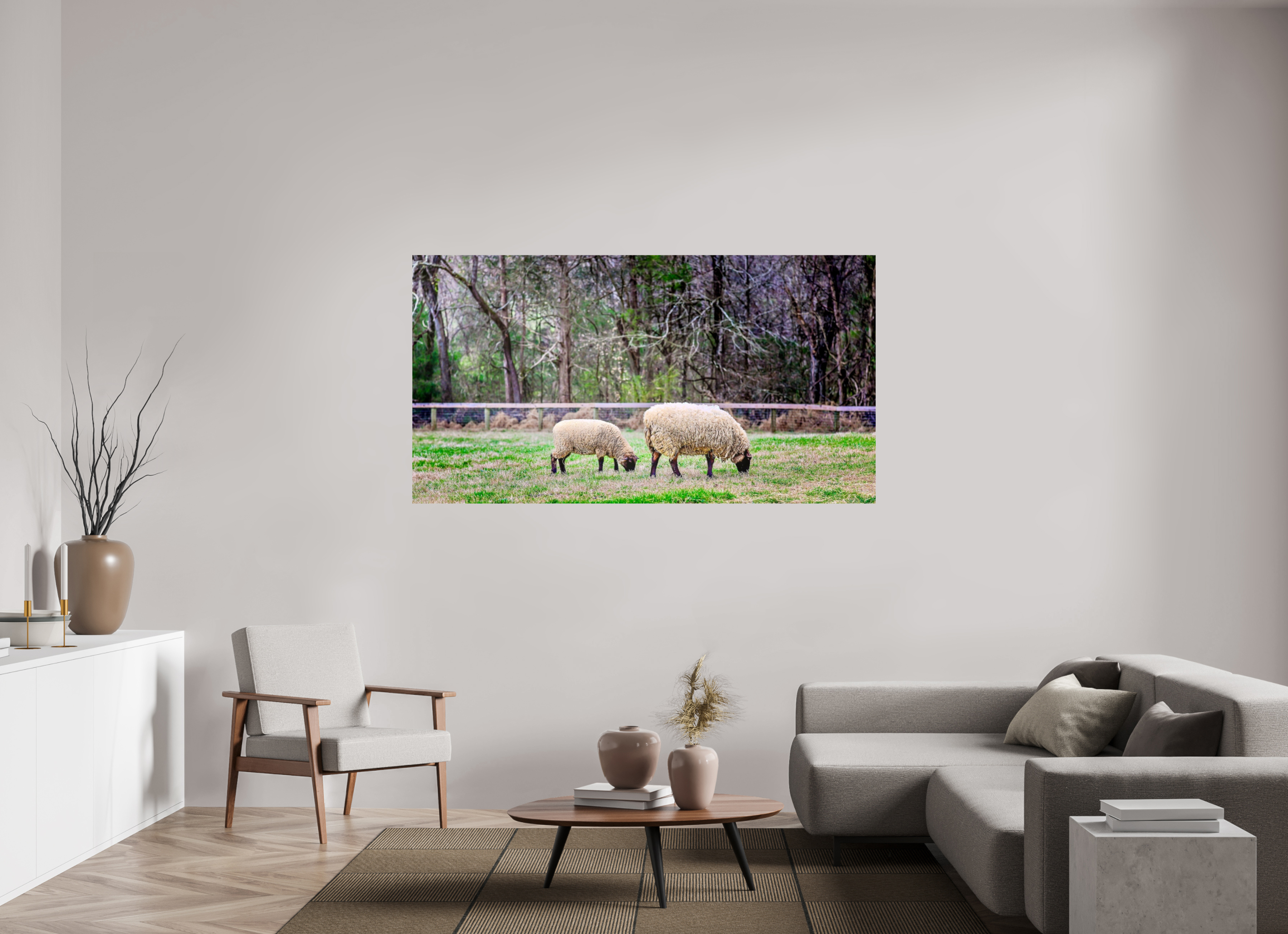 72.8 x 39″, Photo Print On Fuji Crystal DP II Tranquil Pastures
