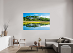 72.8 x 47″, Photo Print Under Acrylic Glass Serene Marsh Landscape Fine Art Photography Print