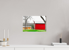 A Countryside Print Serene Rustic Landscape Wall Art