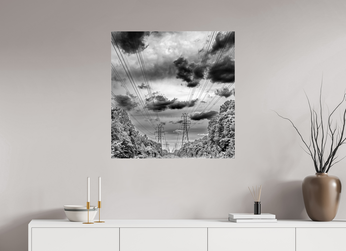 31 x 31.9″, Photo Print Under Acrylic Glass Powers of Contrast black and white fine art print