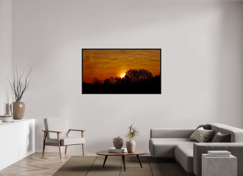 sunset silhouette dramatic coastal wall art photography
