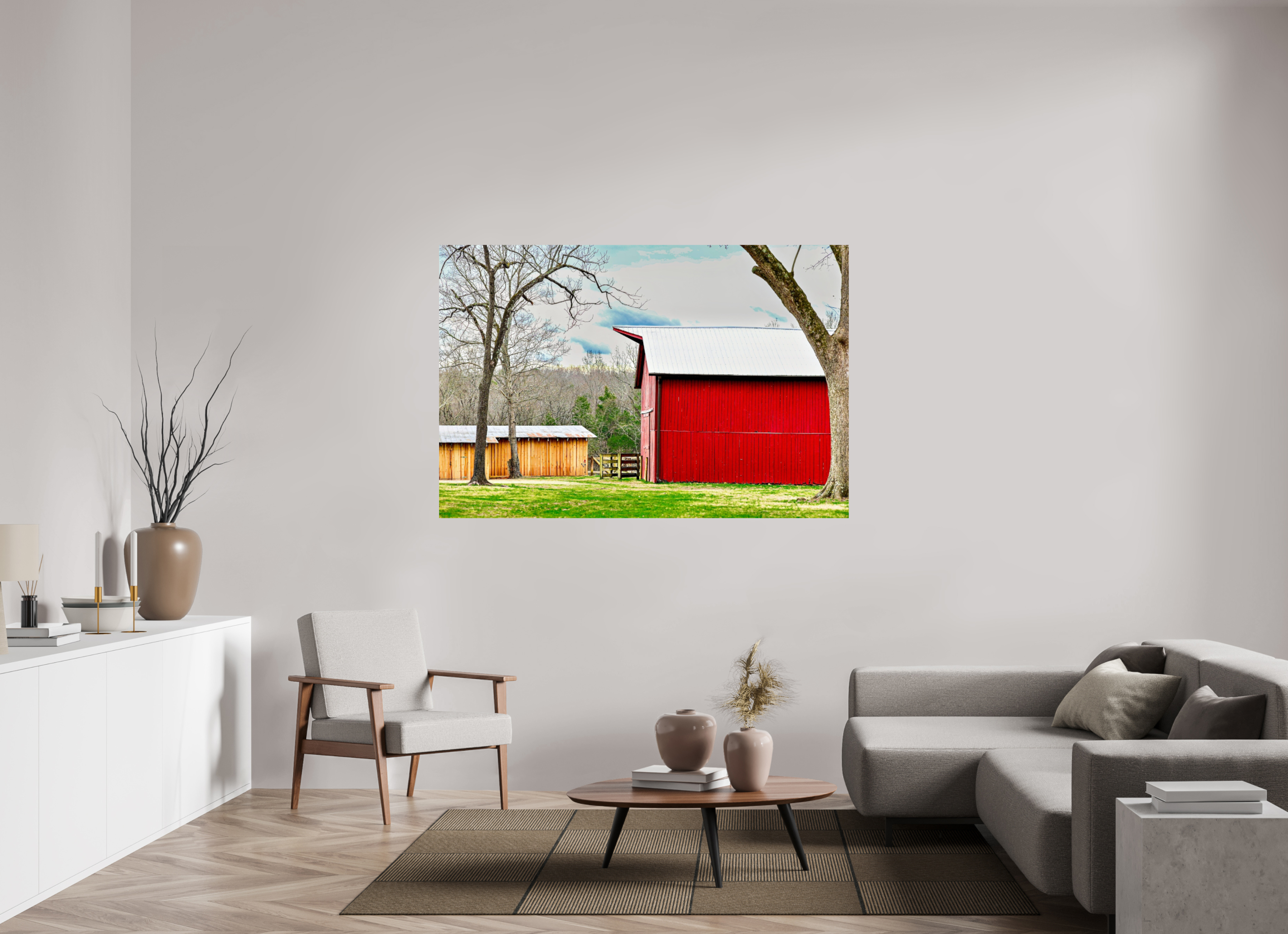 66 x 44″, Photo Print On Fuji Crystal DP II A Countryside Print