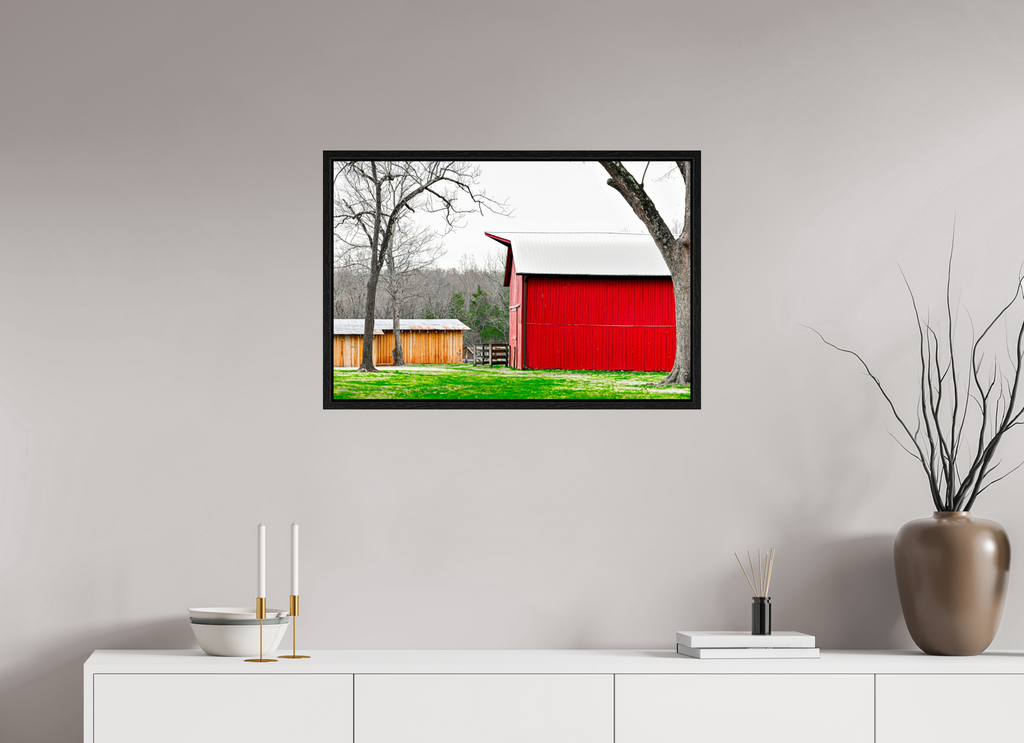 A Countryside Print Serene Rustic Landscape Wall Art