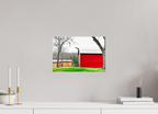 A Countryside Print Serene Rustic Landscape Wall Art