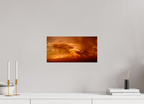 15.6 x 8″, Photo Print Under Acrylic Glass Crimson Horizon fine art storm photograph