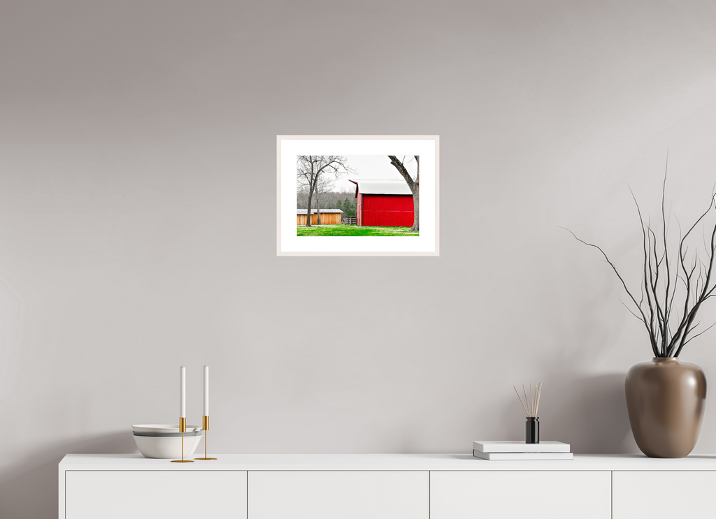 A Countryside Print Serene Rustic Landscape Wall Art