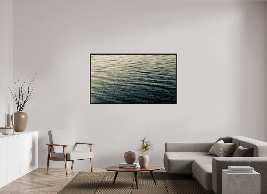 64 x 36″, Floater Frame Nordic Tide fine art print ocean waves