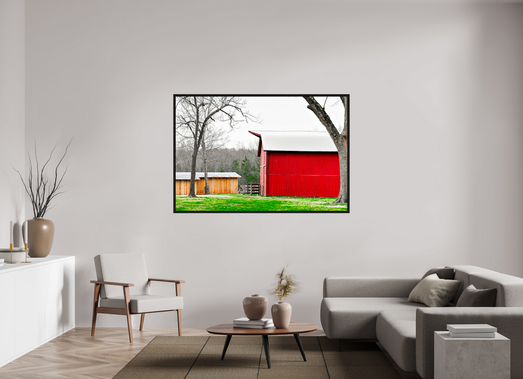 A Countryside Print Serene Rustic Landscape Wall Art