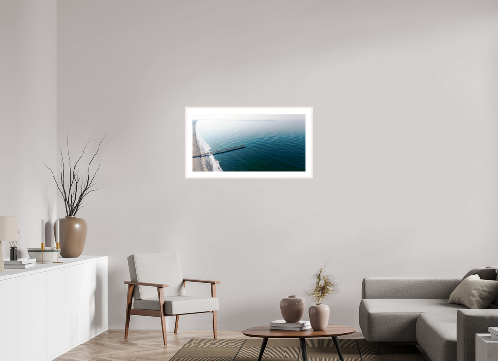 37.5 x 19″, Changeable Magnetic Frame Ocean Serenity