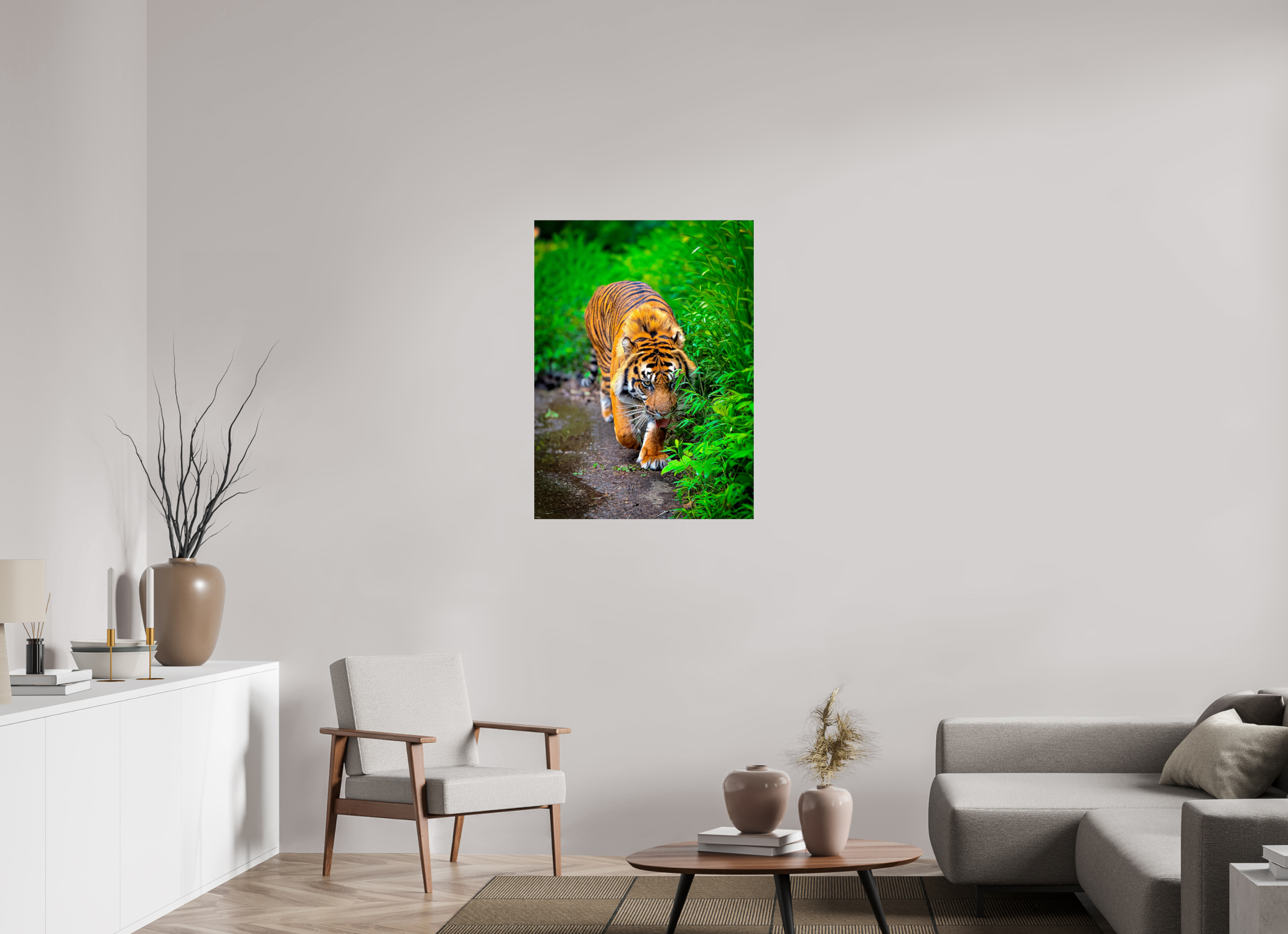 28 x 38.1″, Photo Print Under Acrylic Glass On the Prowl
