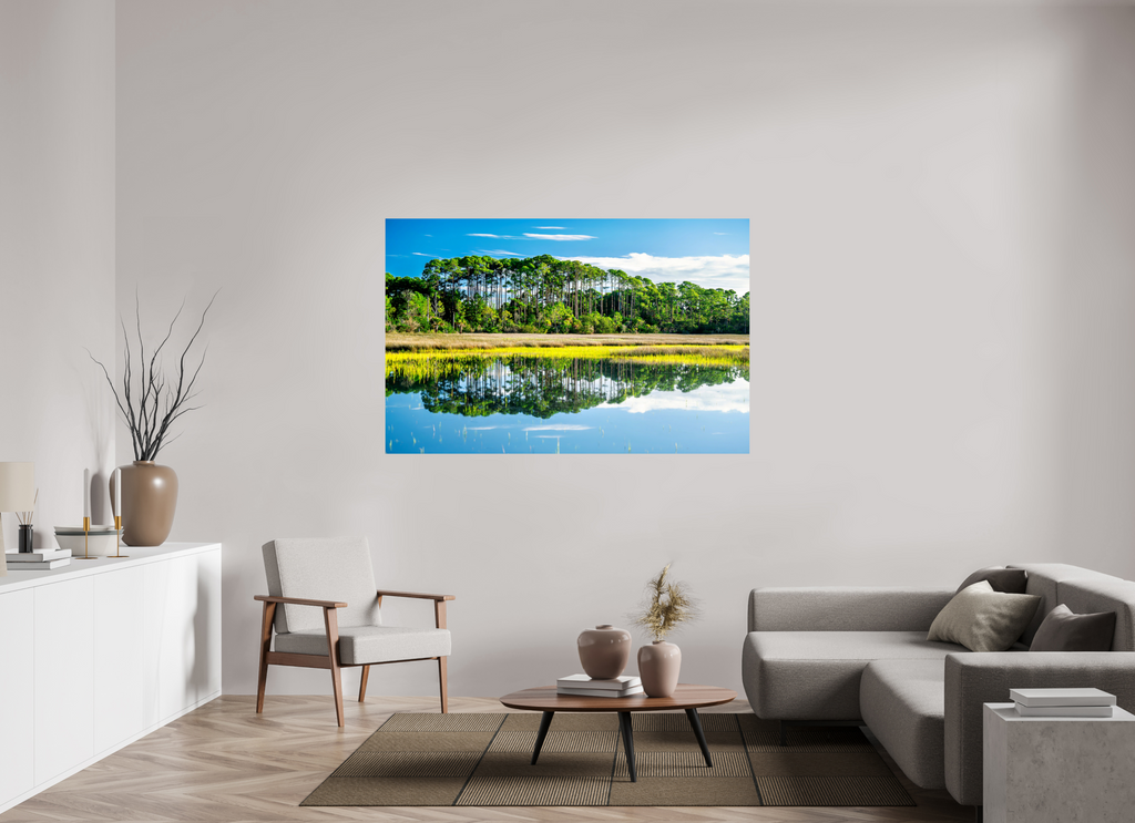 66.6 x 43″, Photo Print On Fuji Crystal DP II Serene Marsh Landscape Fine Art Photography Print