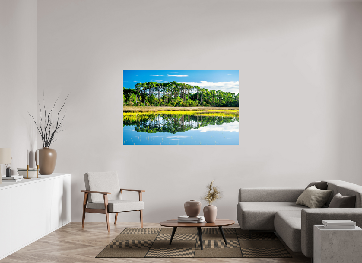66.6 x 43″, Photo Print On Fuji Crystal DP II Serene Marsh Landscape Fine Art Photography Print