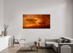 75.7 x 39″, Photo Print Under Acrylic Glass Crimson Horizon fine art storm photograph
