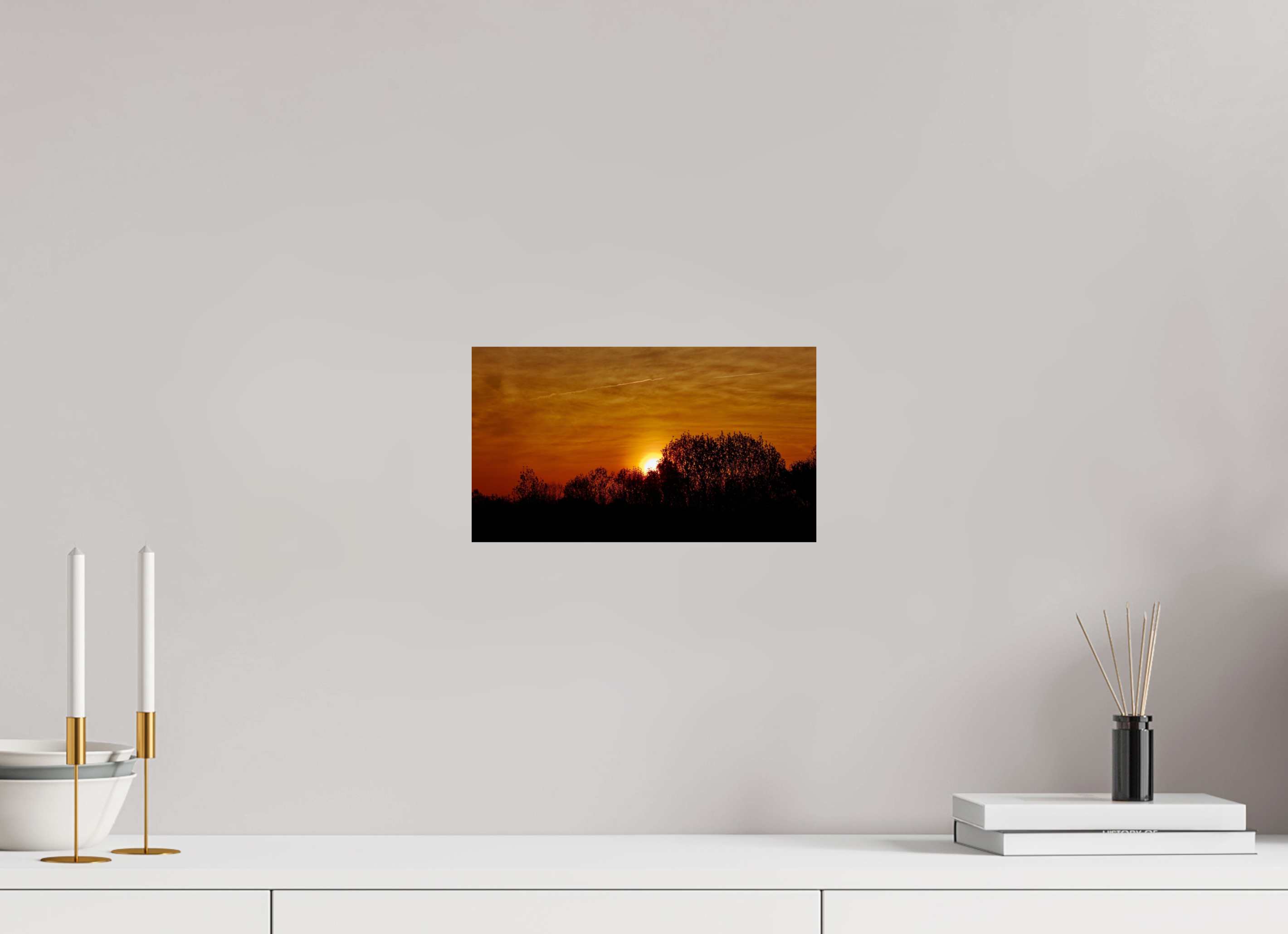 12 x 6.8″, Photo Print On Fuji Crystal DP II Sunset Silhouette