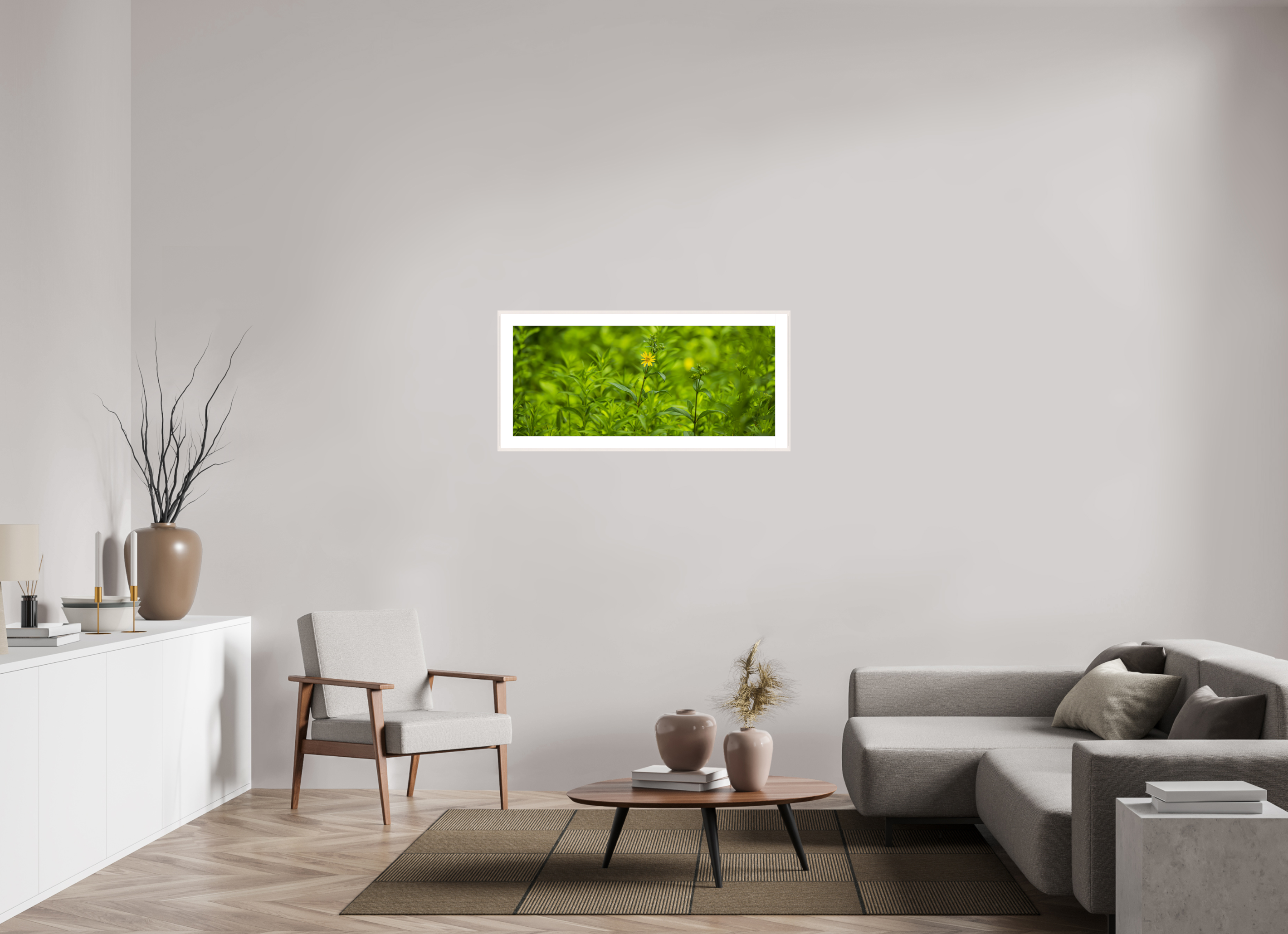 42.3 x 18″, Changeable Magnetic Frame Lonely Bloom