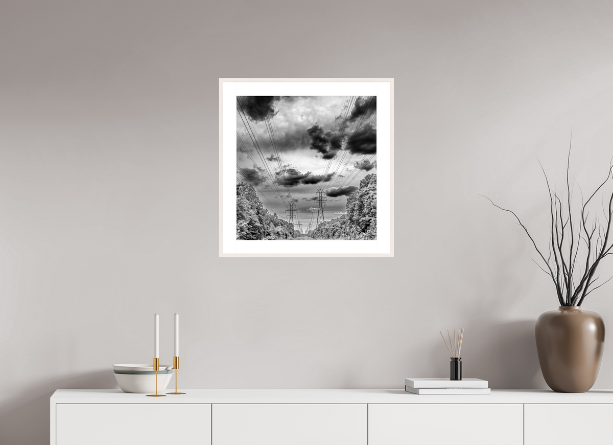 20 x 20.6″, Changeable Magnetic Frame Powers of Contrast black and white fine art print