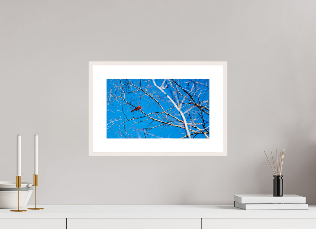 Brilliant Red Bold Contemporary Abstract Wall Art