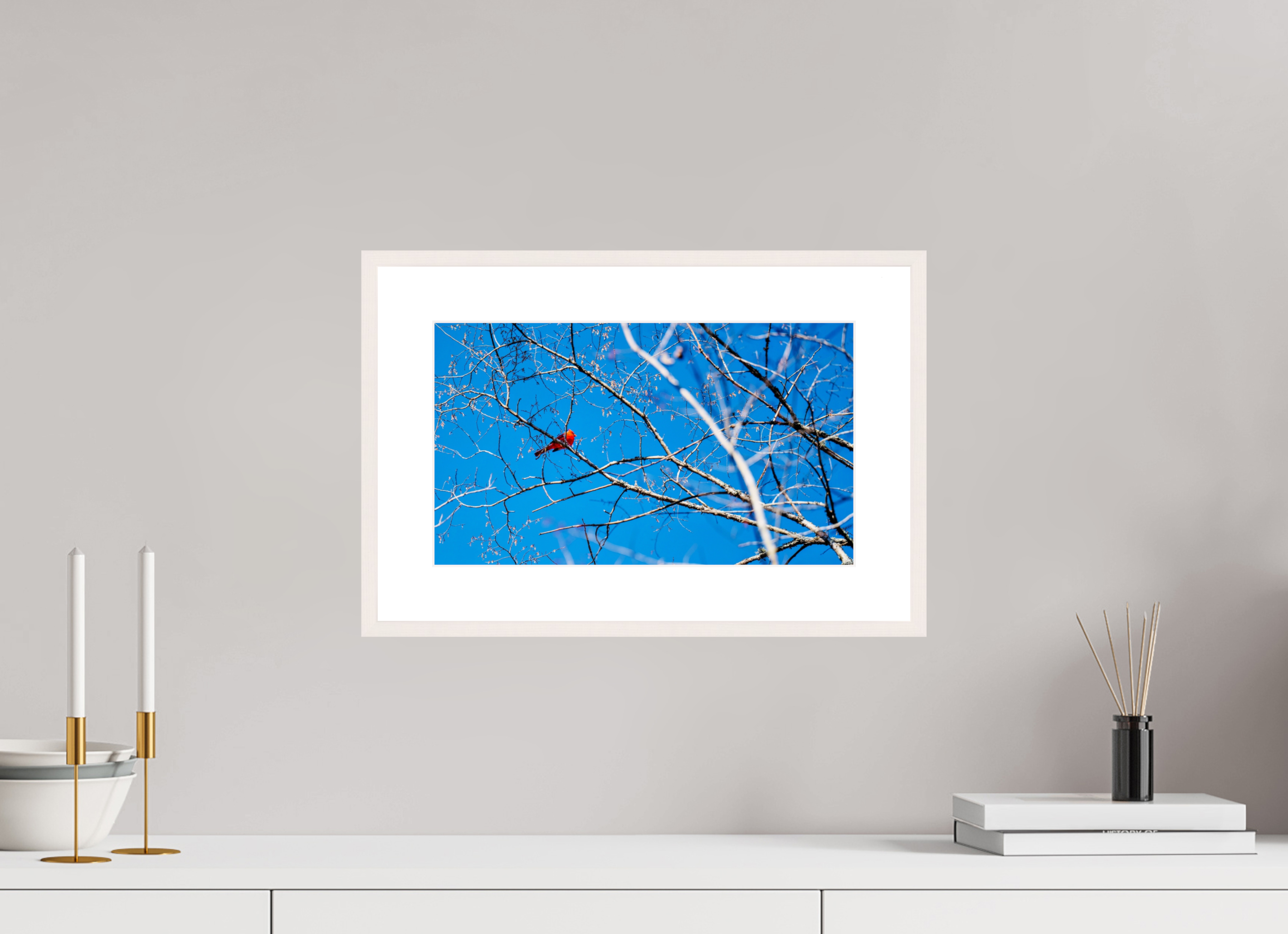 14.5 x 8.5″, Changeable Magnetic Frame Brilliant Red