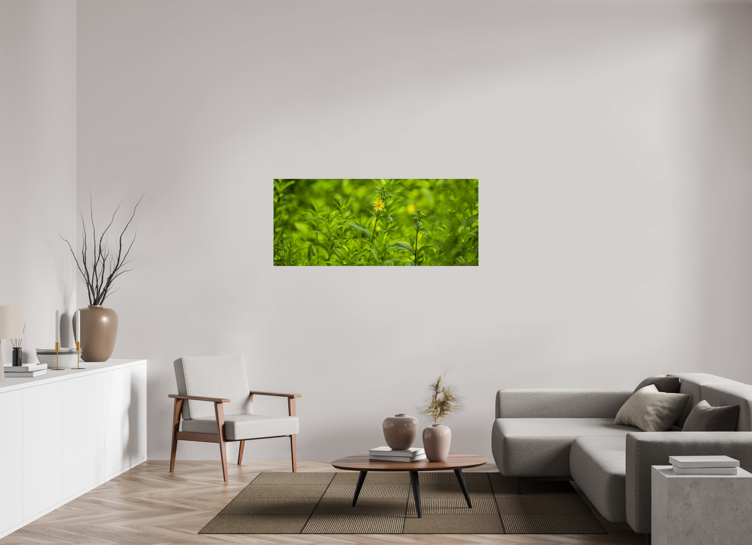 56.4 x 24″, Photo Print Under Acrylic Glass Lonely Bloom