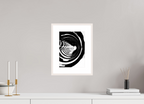 8 x 11.2″, Changeable Magnetic Frame Monochrome Vortex monochrome Vortex fine art print