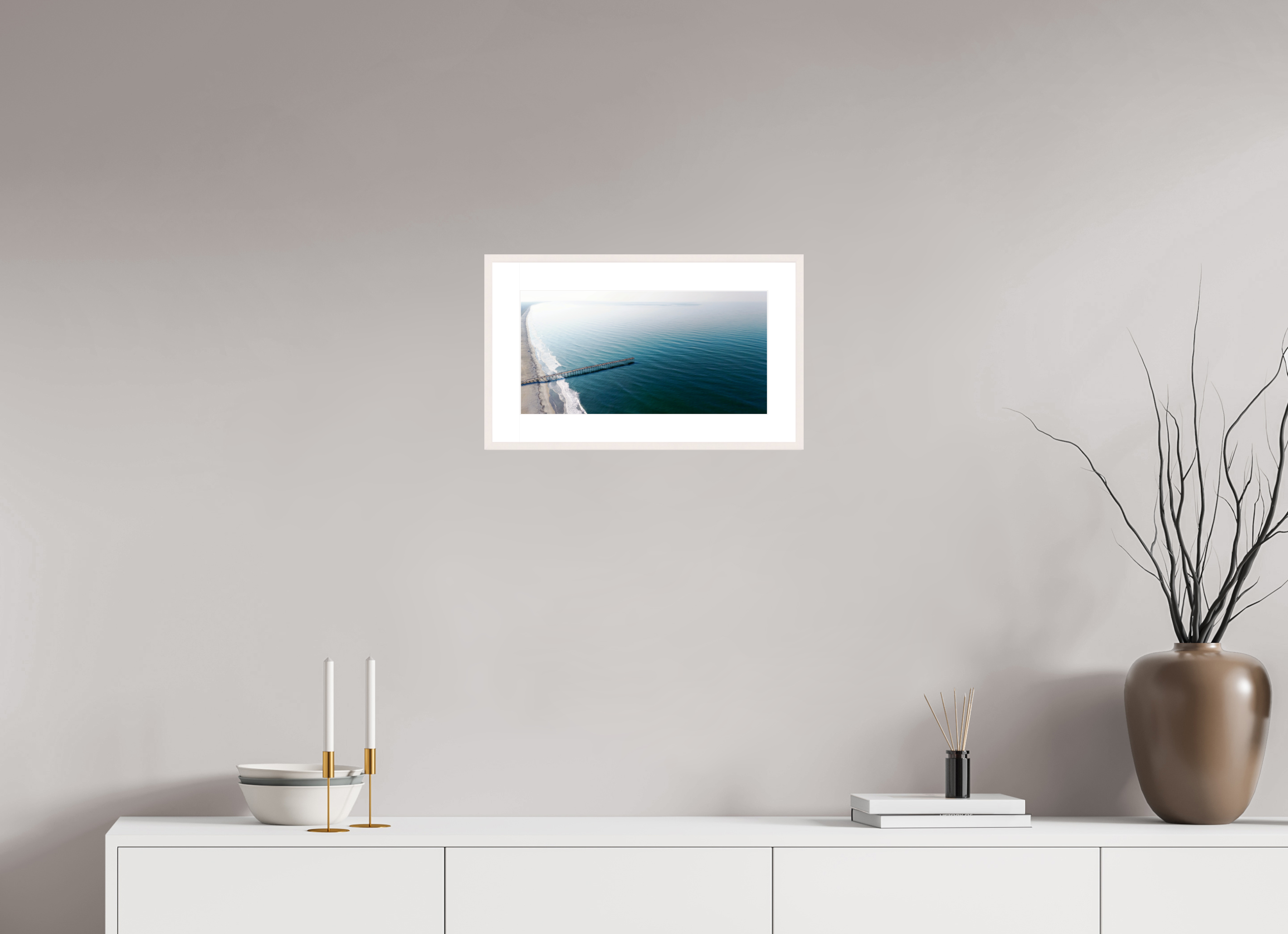 16.8 x 8.5″, Changeable Magnetic Frame Ocean Serenity